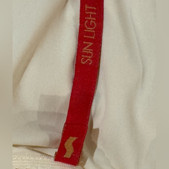 NWT Sun Light Paris Spaghetti Straps Ruffled Slip Dress. Large. Made in France. - Picture 5 of 11